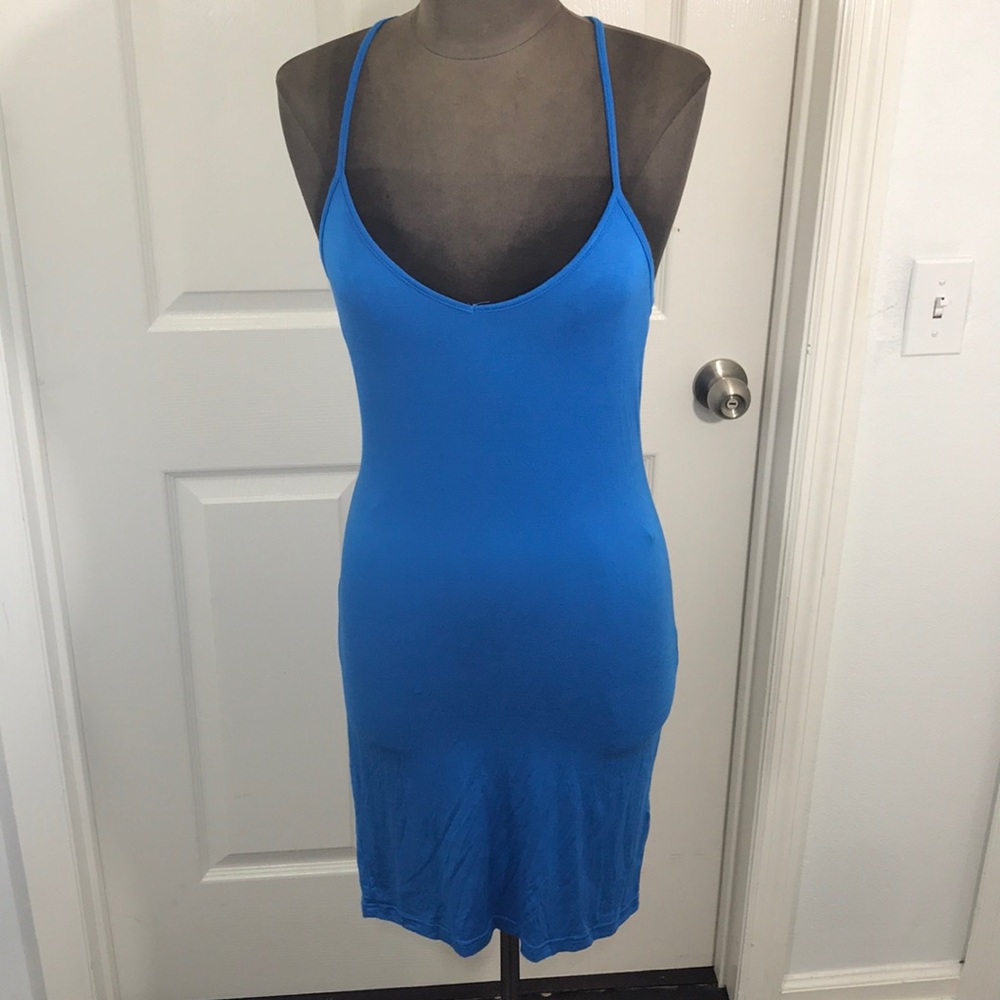 NWT Blue Racerback Jersey Dress SiZe M